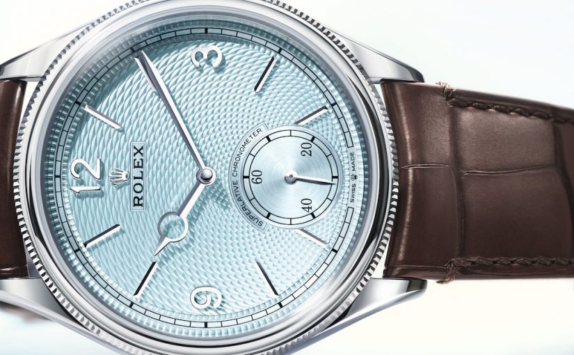 Back in Platinum and Blue, Meet the Latest Replica Rolex Perpetual 1908